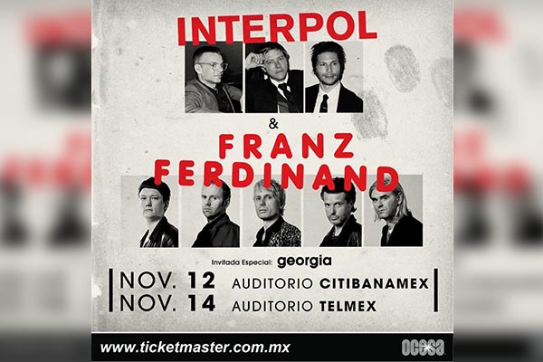 Interpol y Franz Ferdinand compartirán el mismo escenario en nuestro país