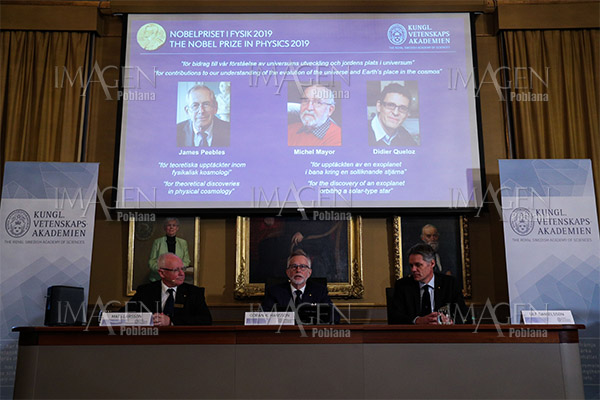Tres científicos comparten Premio Nobel de Física 2019